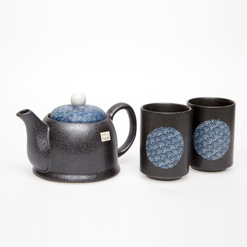 Blue Wave 2 Cup Tea Set