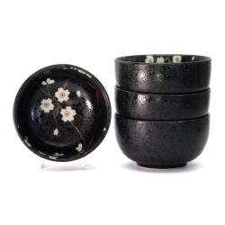 Black Sakura 13cm Bowl (4/box) - Click for more info