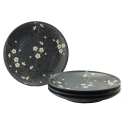 Black Sakura 25.5cm Plate (4) - Click for more info