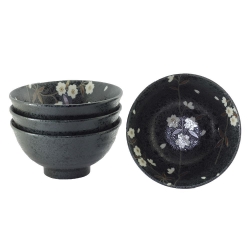 Black Sakura 16cm Bowl (4) - Click for more info