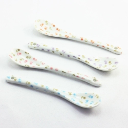 Pretty Petal Ceramic Spoons(4)