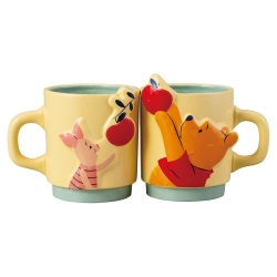 Pair Mugs Pooh & Piglet Apple