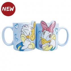 Pair Mugs Daisy and Donald Duck Blue