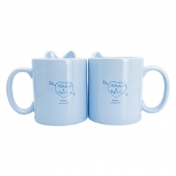 Pair Mugs Daisy and Donald Duck Blue